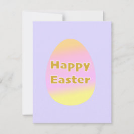 Flat Easter Card Mitteilungskarte