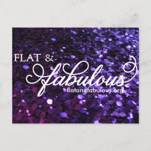 Flat & Fabulous Postkarte