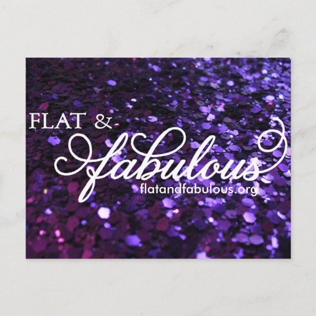 Flat & Fabulous Postkarte (Vorderseite)