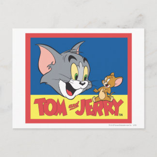 Flat für Tom und Jerry-Logos Postkarte