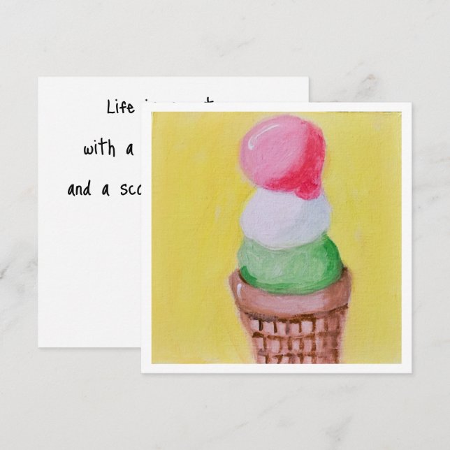 Flat Greeting Card Karte (Vorne/Hinten)