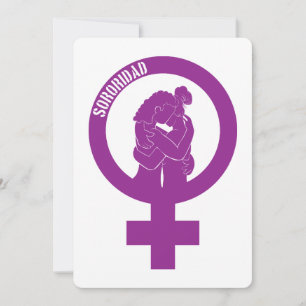 Flat-Grußkarte für Sisterhood Einladung