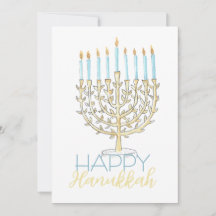 Flat Hanukkah Card