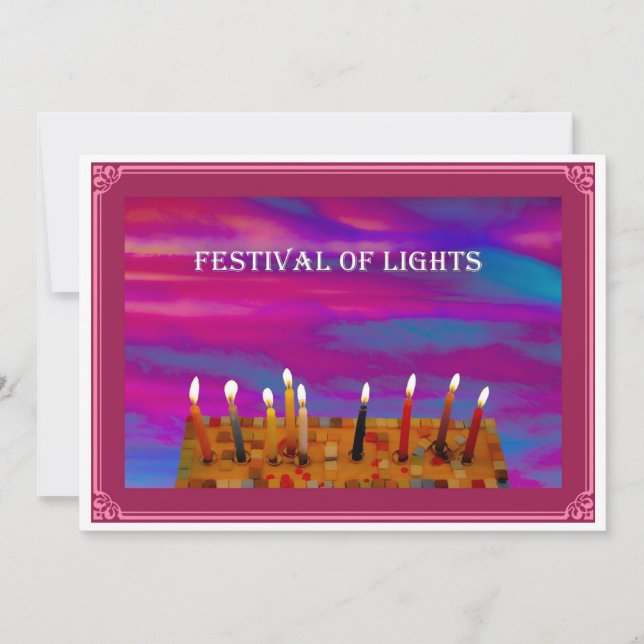 Flat Holiday Card Feiertagskarte (Vorderseite)