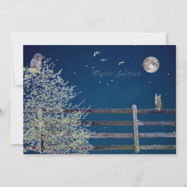 Flat Holiday Card Feiertagskarte (Vorderseite)