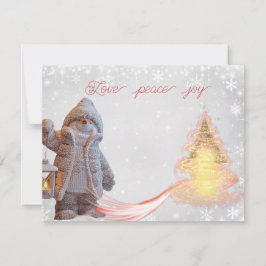 Flat Holiday Card Feiertagskarte