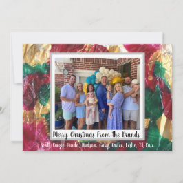 Flat Holiday Card Feiertagskarte