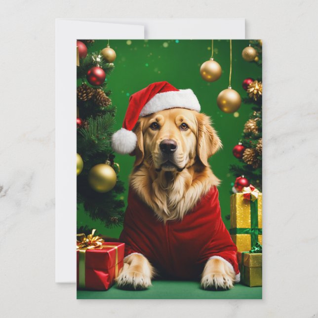 Flat Holiday Card Feiertagskarte (Vorderseite)