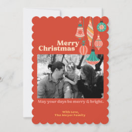 Flat Holiday Card Feiertagskarte