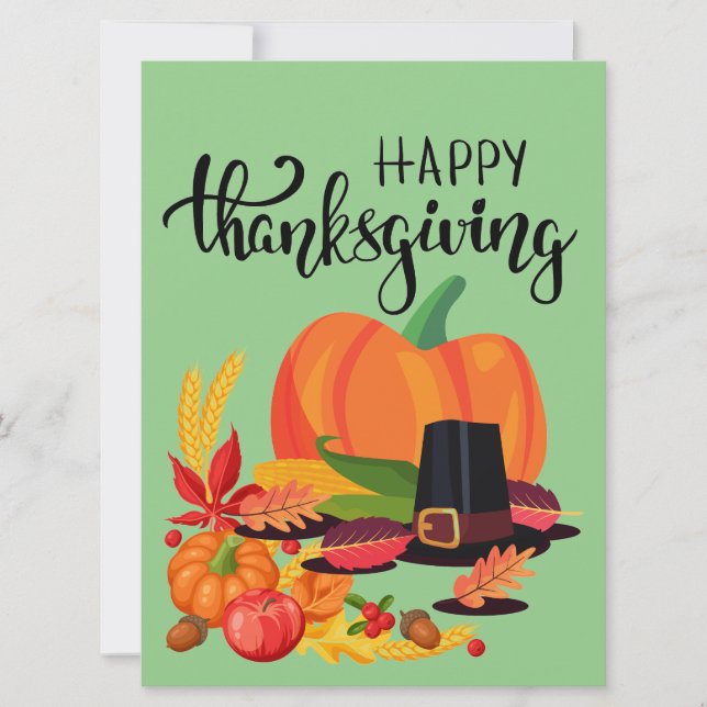 Flat Holiday Card Feiertagskarte (Vorderseite)