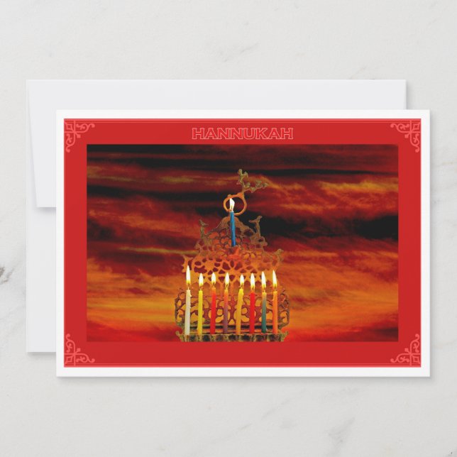 Flat Holiday Card Feiertagskarte (Vorderseite)