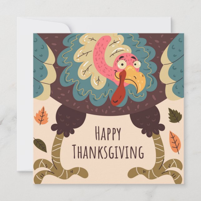 Flat Holiday Card Feiertagskarte (Vorderseite)