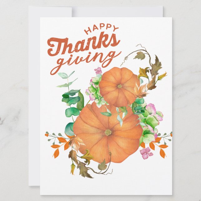 Flat Holiday Card Feiertagskarte (Vorderseite)