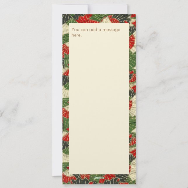 Flat Holiday Card Feiertagskarte (Rückseite)