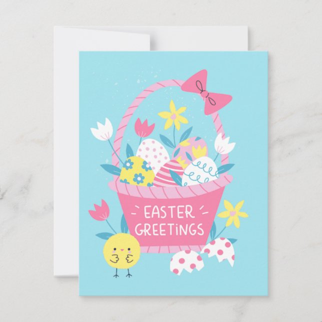 Flat Holiday Card Feiertagskarte (Vorderseite)