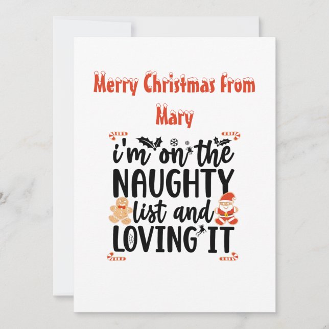 Flat Holiday Card Feiertagskarte (Vorderseite)