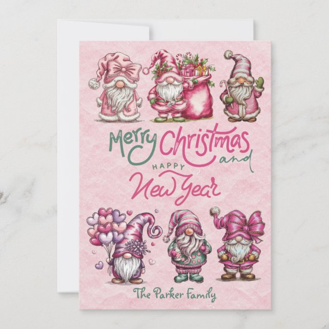 Flat Holiday Card Feiertagskarte (Vorderseite)