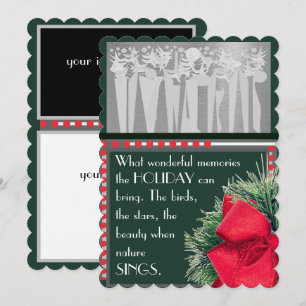 Flat Holiday Card Feiertagskarte