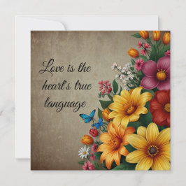 Flat Holiday Card Feiertagskarte