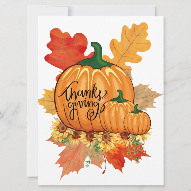 Flat Holiday Card Feiertagskarte (Vorderseite)