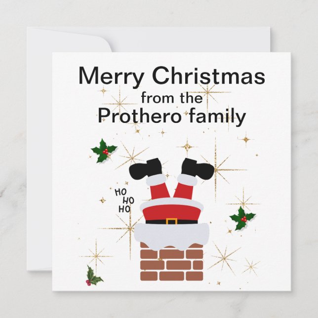 Flat Holiday Card Feiertagskarte (Vorderseite)