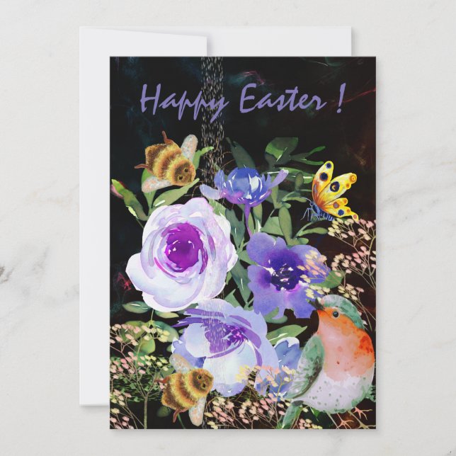 Flat Holiday Card Feiertagskarte (Vorderseite)