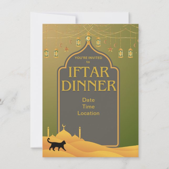 Flat Holiday Card Feiertagskarte (Vorderseite)