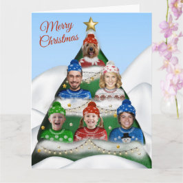 Flat Holiday Card Karte