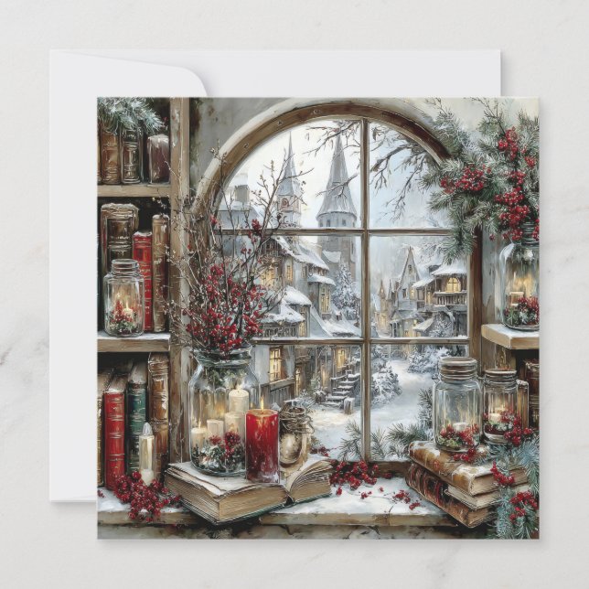 Flat Holiday/Winter Card Feiertagskarte (Vorderseite)