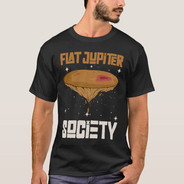 Flat Jupiter Society   Jupiter Planet  1 T-Shirt (Vorderseite)