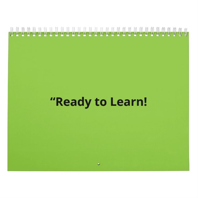 Flat Lime Green Background – School Texture Kalender (Titelbild)