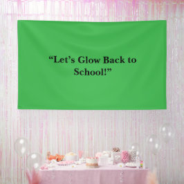 Flat Neon Green Background – School Texture Banner
