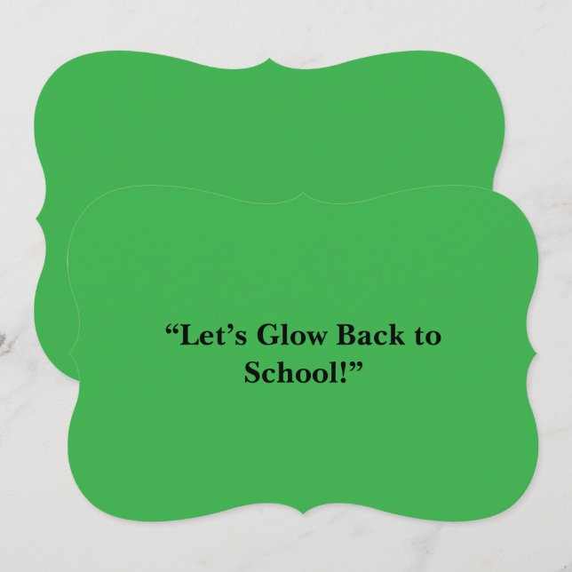 Flat Neon Green Background - Schultextur (Vorne/Hinten)