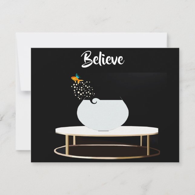 Flat Note Card glauben Mitteilungskarte (Vorderseite)