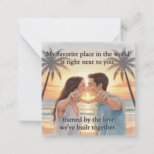 Flat Note Card Mitteilungskarte (Vorderseite)