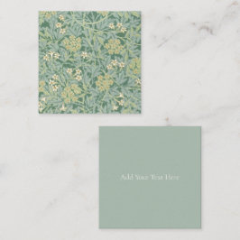 FLAT NOTE CARD : WILLIAM MORRIS : JASMINE MITTEILUNGSKARTE
