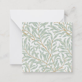 FLAT NOTE CARD : WILLIAM MORRIS : WILLOW MITTEILUNGSKARTE