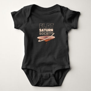 Flat Saturn Society - Wissenschaftsdesign Baby Strampler