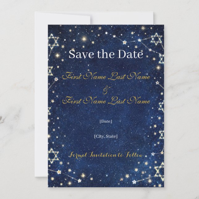 Flat Save The Date Card (Vorderseite)
