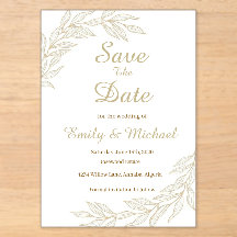 Flat Save The Date Card