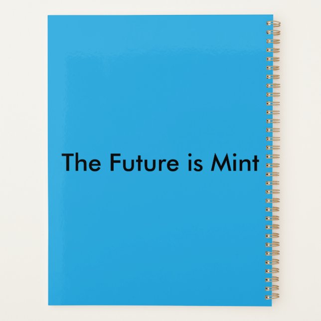 Flat Sky Blue Background for Web & Print Planer (Rückseite)