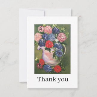 Flat Thank You Card Dankeskarte