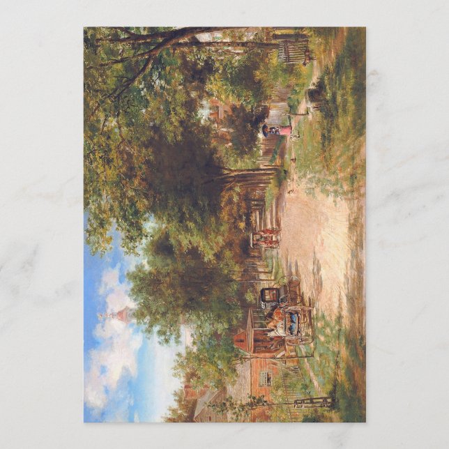 Flat Thanksgiving Card Feiertagskarte (Vorderseite)