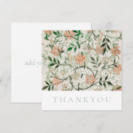 FLAT THANKYOU CARD : WILLIAM MORRIS : JASMINE DANKESKARTE