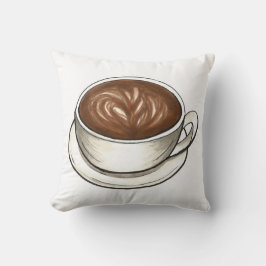 Flat White Latte Cappuccino Coffee Shop Barista Kissen