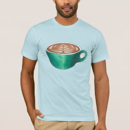 Flat White Latte Cappuccino Coffee Shop Café T-Shirt