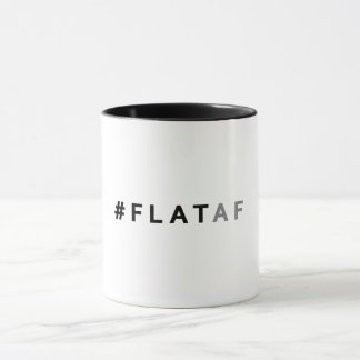 #flataf plat de la tasse de café de la terre |
