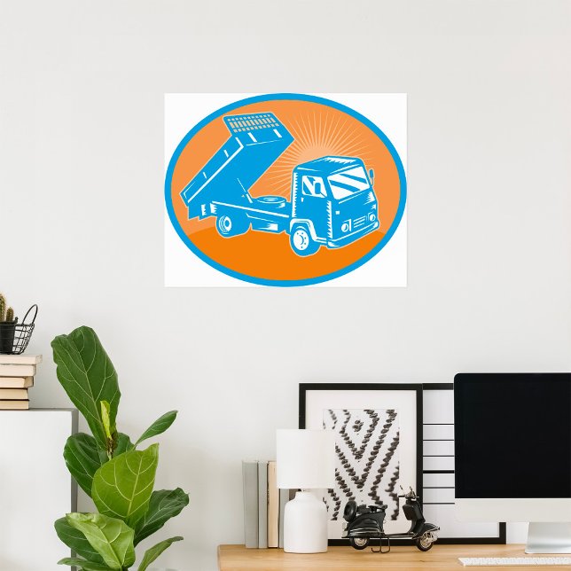 Flatbed Truck Vehicle Poster (Créateur téléchargé)