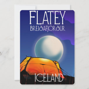 Flatey, Breiðafjörður, Island, Reiseposter