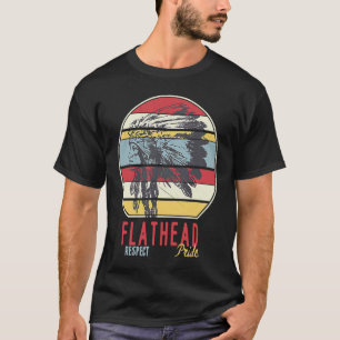 Flathead Native Amerikanische Ureinwohner Tribe Re T-Shirt